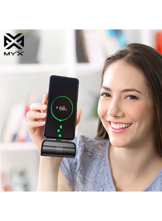 ميكس شاحن محمول صغير بسعة 5000 مللي أمبير مع منفذ USB-C وحامل قابل للطي | شاحن متنقل لأجهزة أندرويد وآيفون | شحن سريع | شاشة LED | منفذ Micro-USB | تصميم صغير الحجم | شاحن محمول للسفر - Image 5